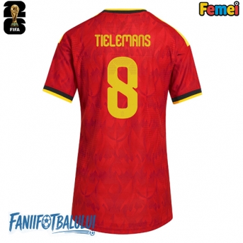 Belgia Youri Tielemans #8 Echipament de Fotbal Replică Mondial 2026 Femei Acasa